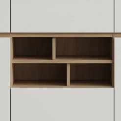 Skandi Sideboard in Weiß und Eiche Dekor - Ovidio