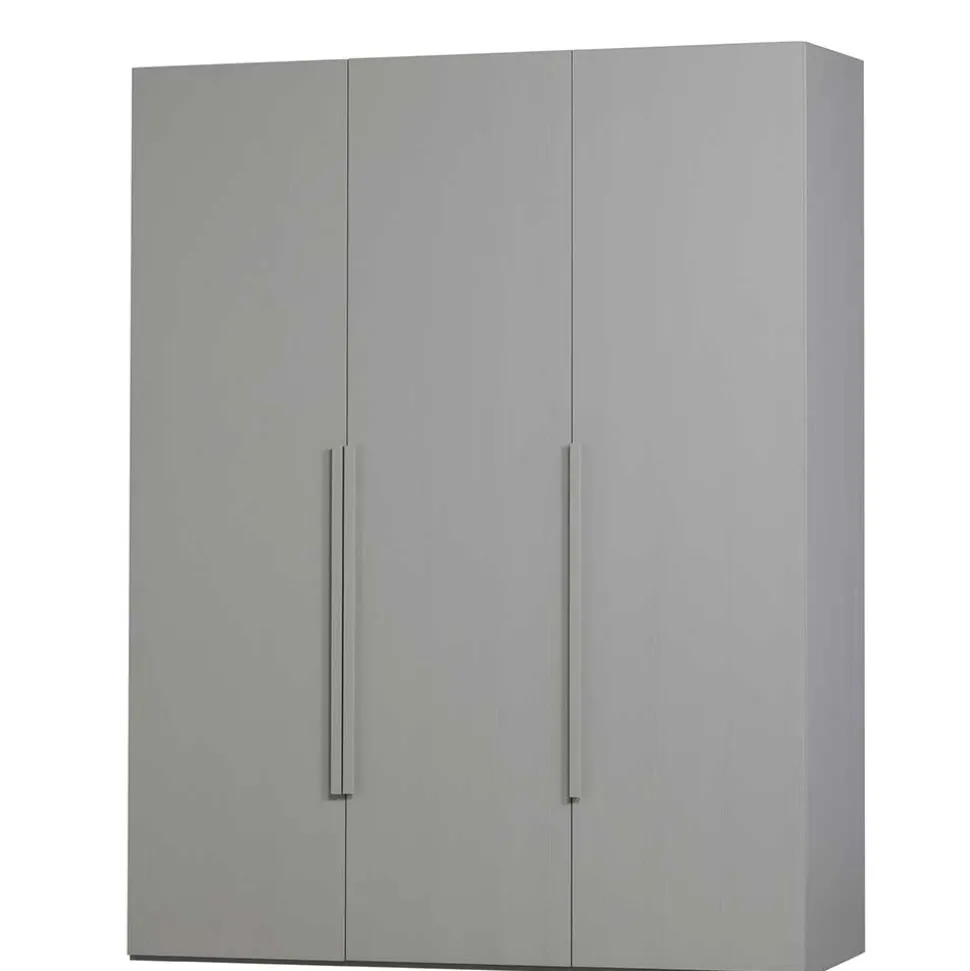 Skandi 3-türiger Schlafzimmerschrank in Grau - Rochella