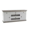 Skandinavisches Sideboard Mirandesca in Weiß Grau