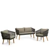 Sofa & Sessel aus Kordel-Geflecht - Lagoas (dreiteilig)