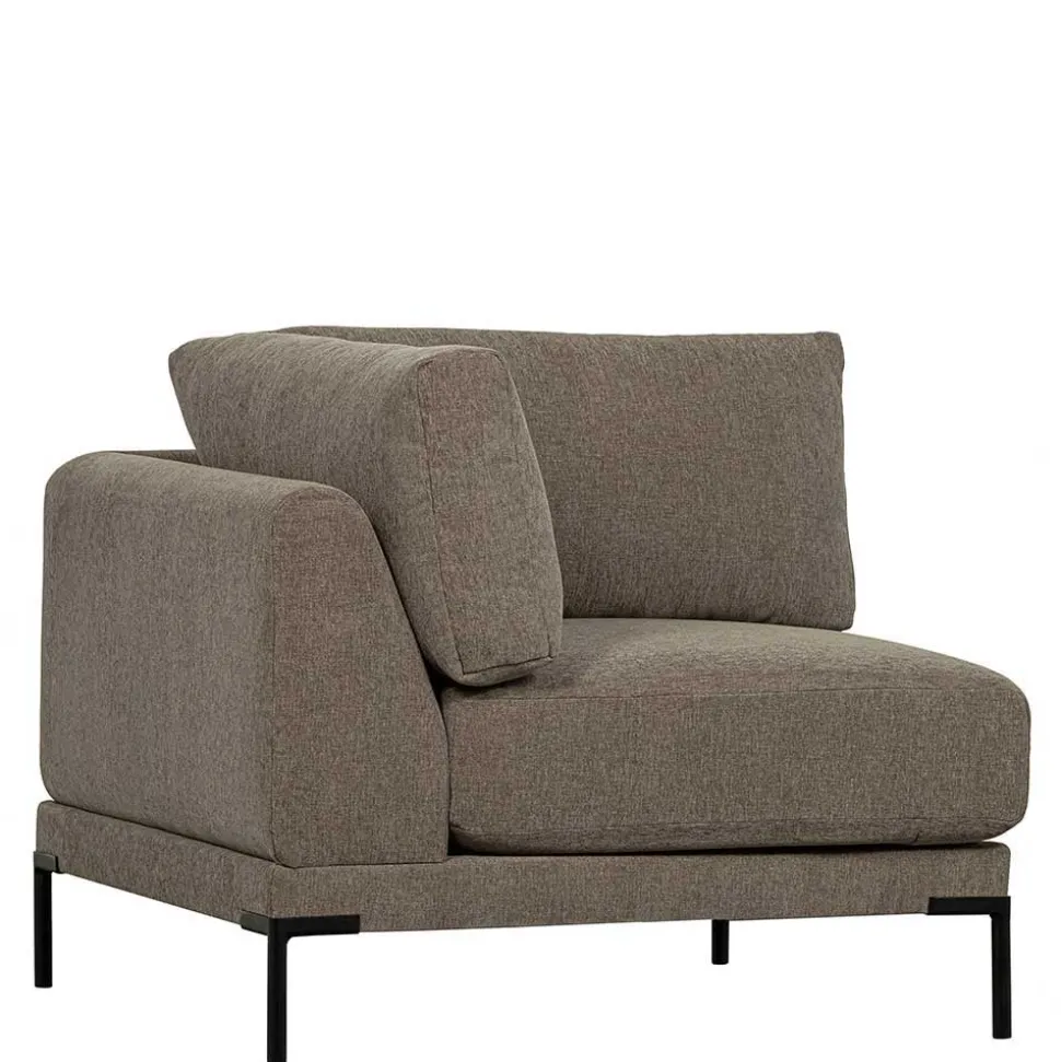 Sofa aus Modulen in Taupe Stoff - Birte
