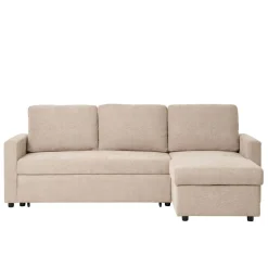 Sofaecke mit Bettfunktion in Beigegrau - Adhipa