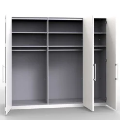 Spiegel Kleiderschrank in Holz-Nachbildung - Crenba