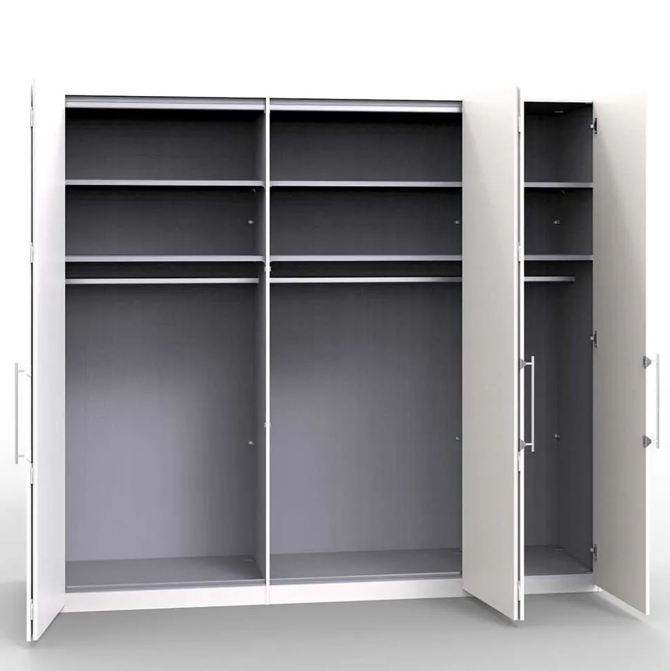 Spiegel Kleiderschrank in Holz-Nachbildung - Crenba