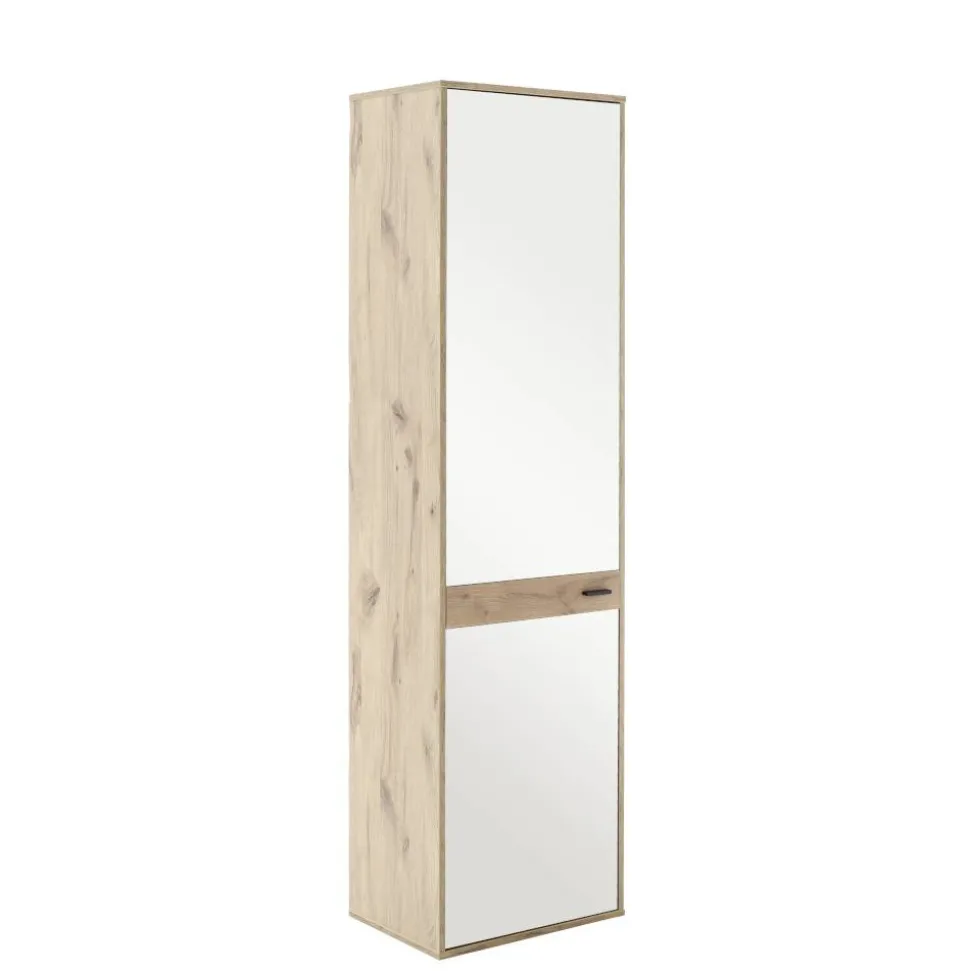 Spiegeltür-Flurschrank in Wildeiche Optik - Vapposia