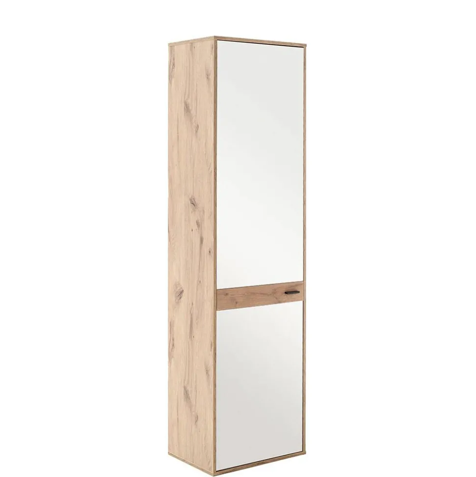 Spiegeltür-Flurschrank in Wildeiche Optik - Vapposia
