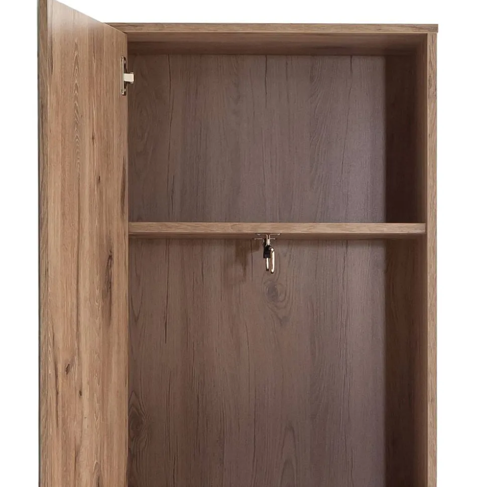 Spiegeltür-Flurschrank in Wildeiche Optik - Vapposia
