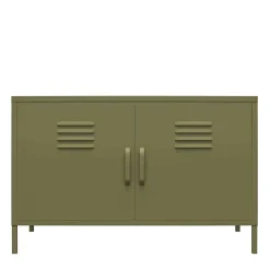 Spind Design Metallkommode in Oliv Grün - Austral