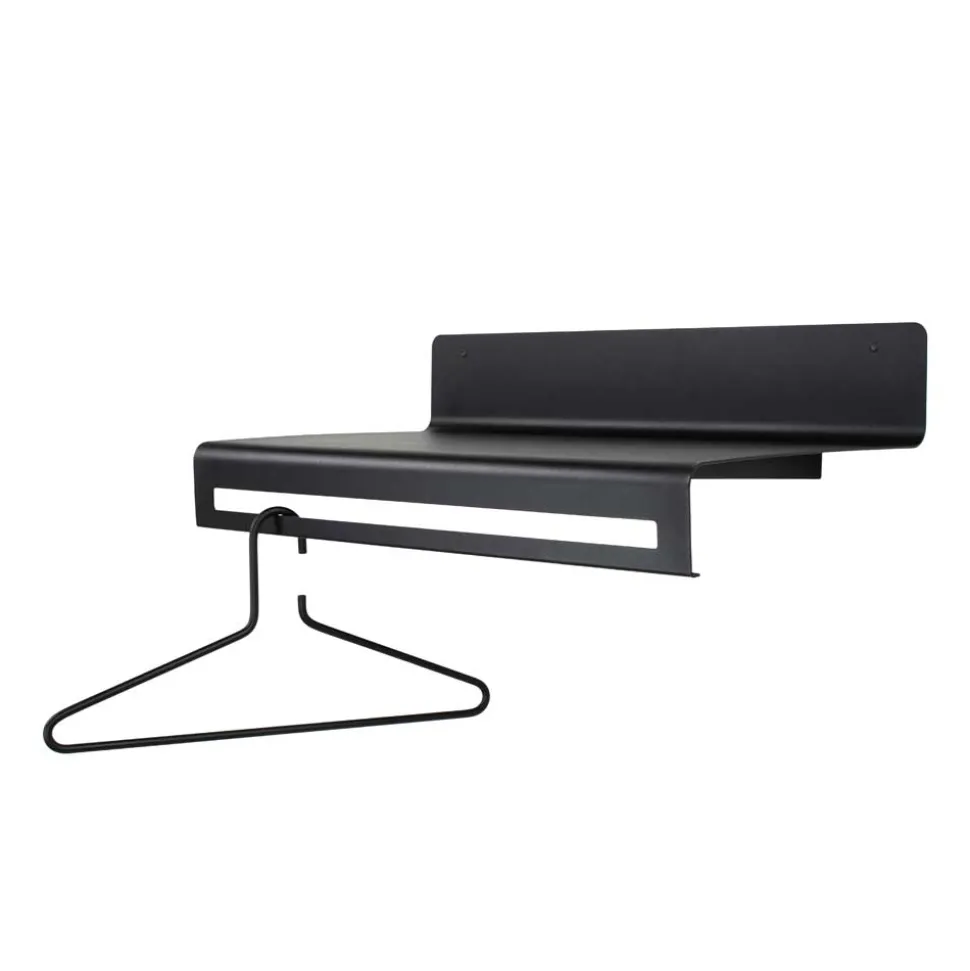 Stahl Hängegarderobe in Schwarz - Ampollino