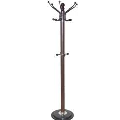 Standgarderobe in Braun mit Marmor Fuß - Motrilo