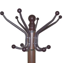 Standgarderobe in Braun mit Marmor Fuß - Motrilo