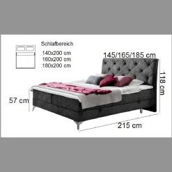 Stauraumbett mit Matratzen und Topper - Bonzai