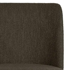 Stühle aus braunem Boucle Stoff - Convilla (2er Set)