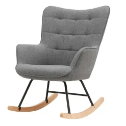 Stoff Schaukelstuhl im Skandi Design - Monique