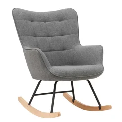 Stoff Schaukelstuhl im Skandi Design - Monique