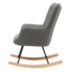 Stoff Schaukelstuhl im Skandi Design - Monique