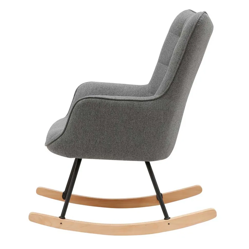 Stoff Schaukelstuhl im Skandi Design - Monique