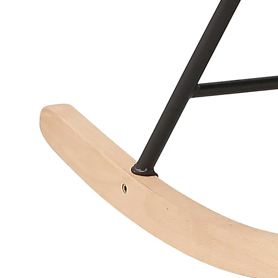 Stoff Schaukelstuhl im Skandi Design - Monique