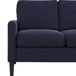 Stoffcouch in Dunkelblau - Normandie