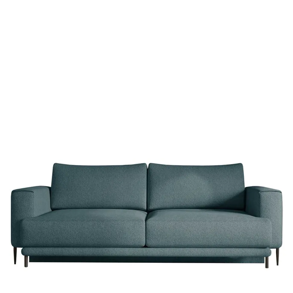 Stoff-Klappcouch in Petrol Blau - Iloventa