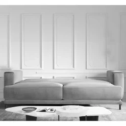 Stoff-Klappcouch in Petrol Blau - Iloventa