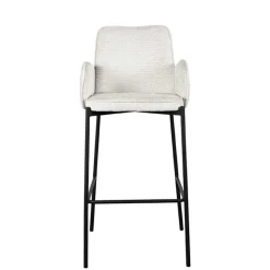 Struktursamt Barstuhl mit 78 cm Sitzhöhe - Lasmus (2er Set)