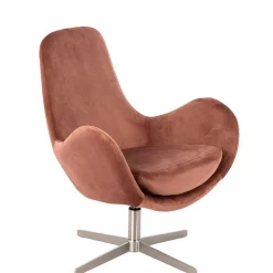 Stylischer Samtsessel in Rosa - Garamba