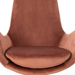 Stylischer Samtsessel in Rosa - Garamba