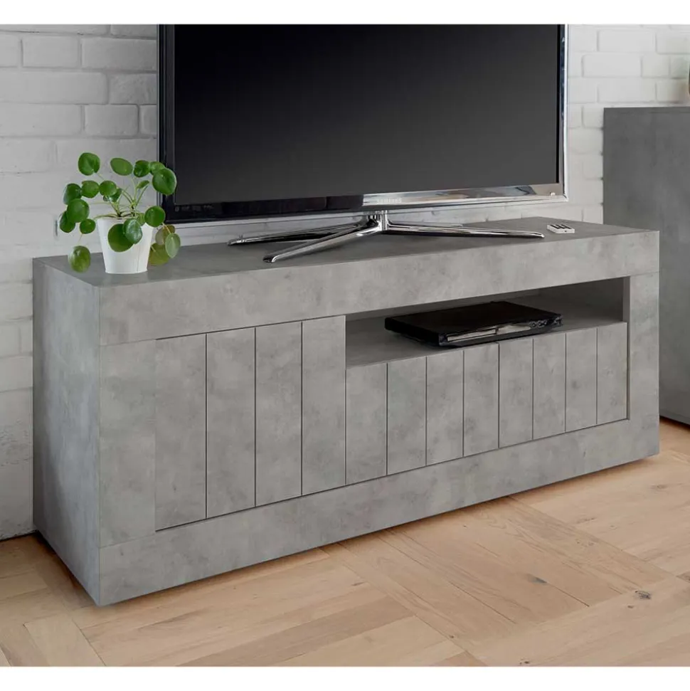 Stylisches TV Element in Dekor Beton - Emalika