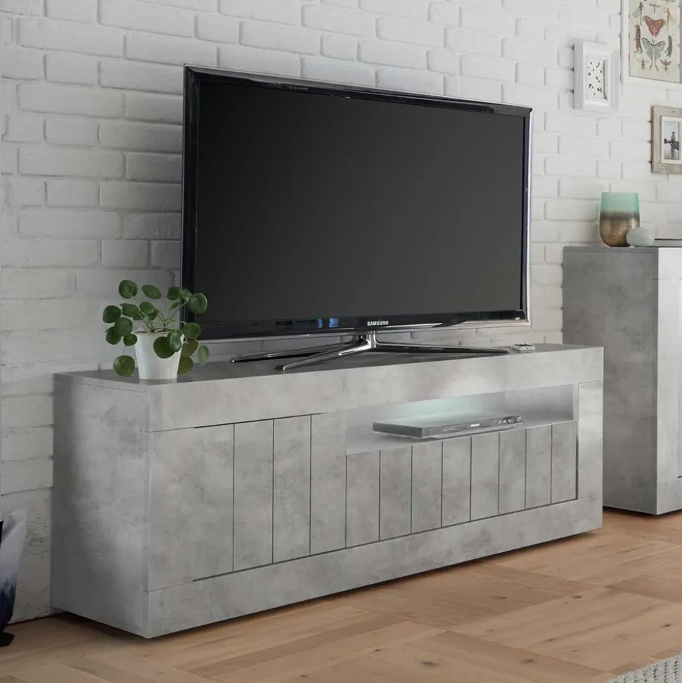 Stylisches TV Element in Dekor Beton - Emalika