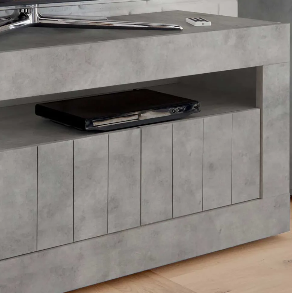 Stylisches TV Element in Dekor Beton - Emalika