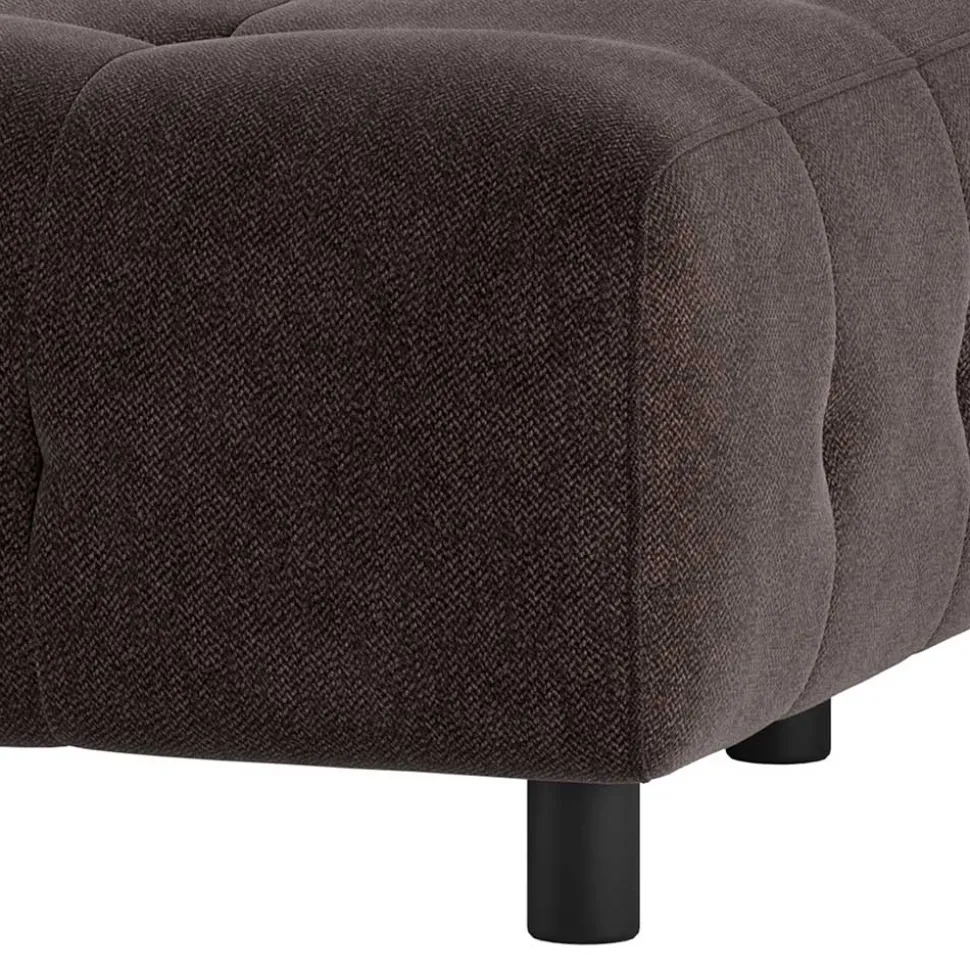 System-Couch - Ecke links in Graubraun - Shinin