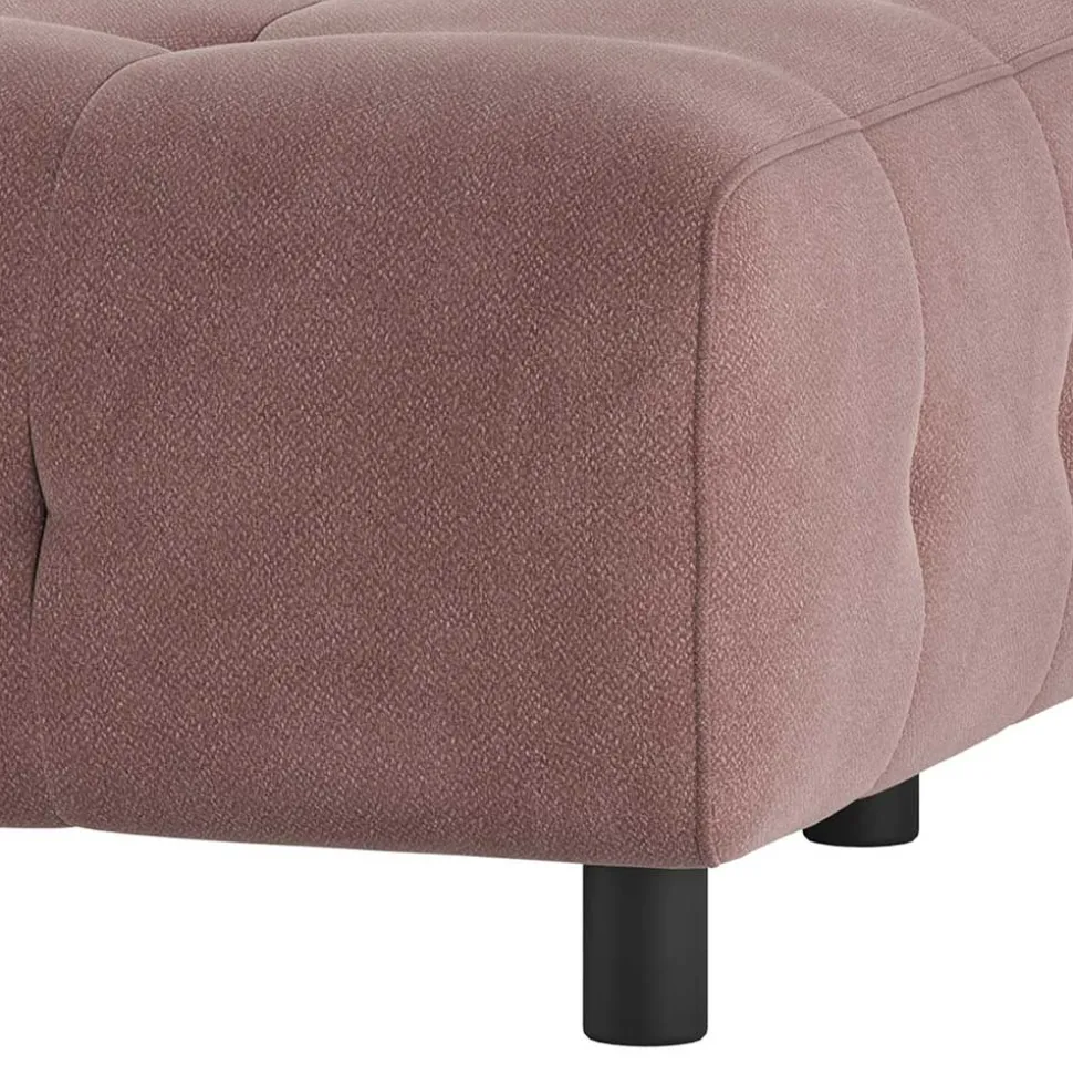 Systemcouch Ecke links in Mauve Stoff - Charin