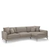 Taschenfederkern Eckcouch in Beige - Kosmyna