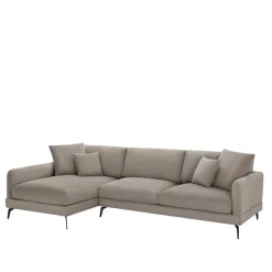 Taschenfederkern Eckcouch in Beige - Kosmyna