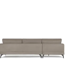 Taschenfederkern Eckcouch in Beige - Kosmyna