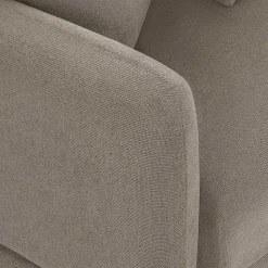 Taschenfederkern Eckcouch in Beige - Kosmyna