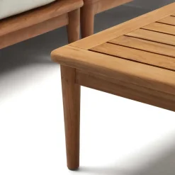 Teakholz Lounge modular & 2 Couchtische - Palm (sechsteilig)