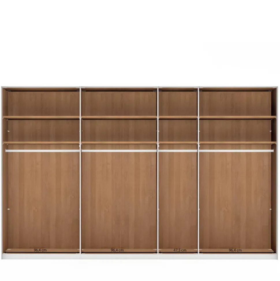 Teilmassiver Schlafzimmerschrank - 216 cm hoch - Murray