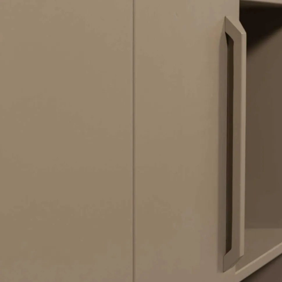 Teilmassiver Schrank in Schlammfarben - Isle