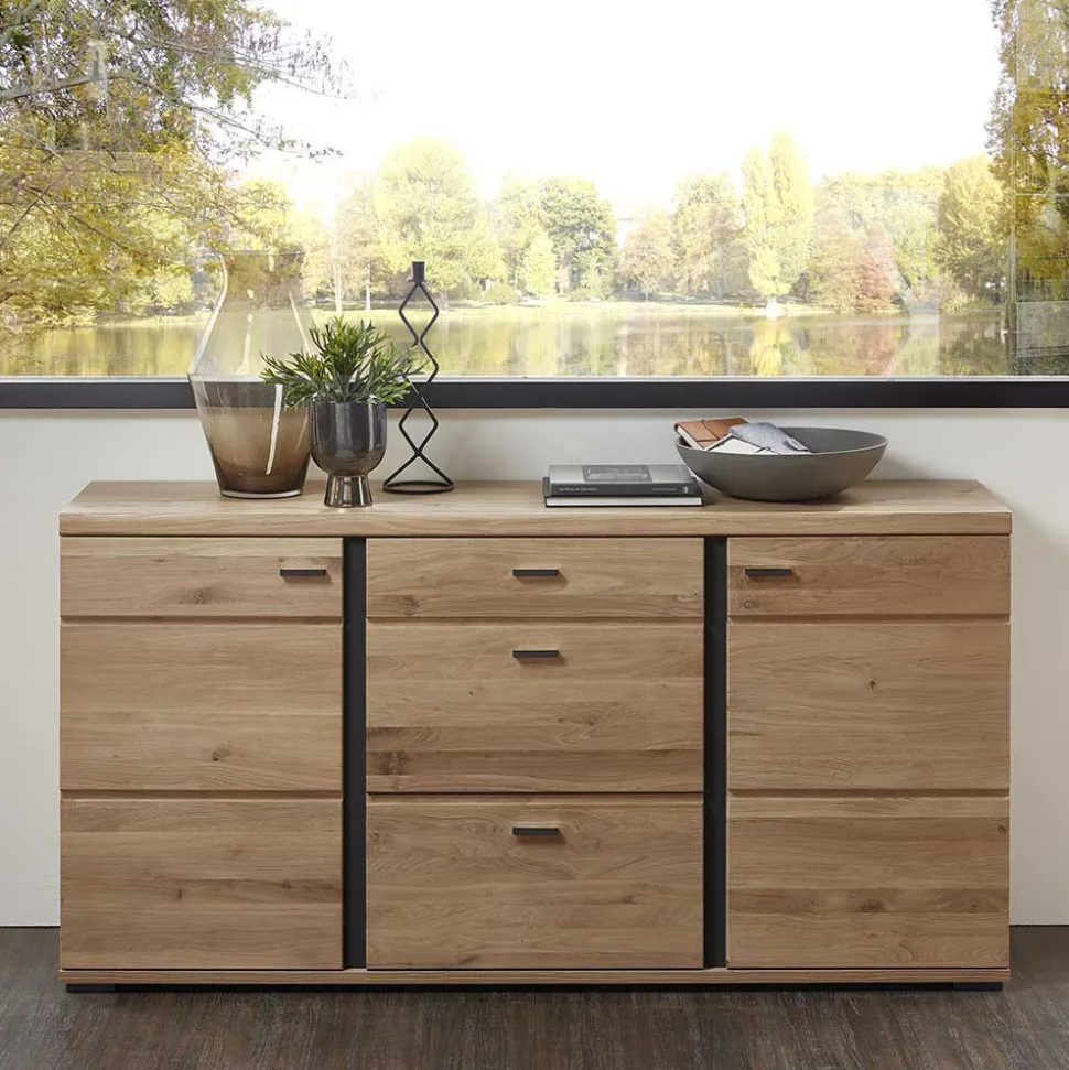 Teilmassives Sideboard in modernem Design - Mattadore