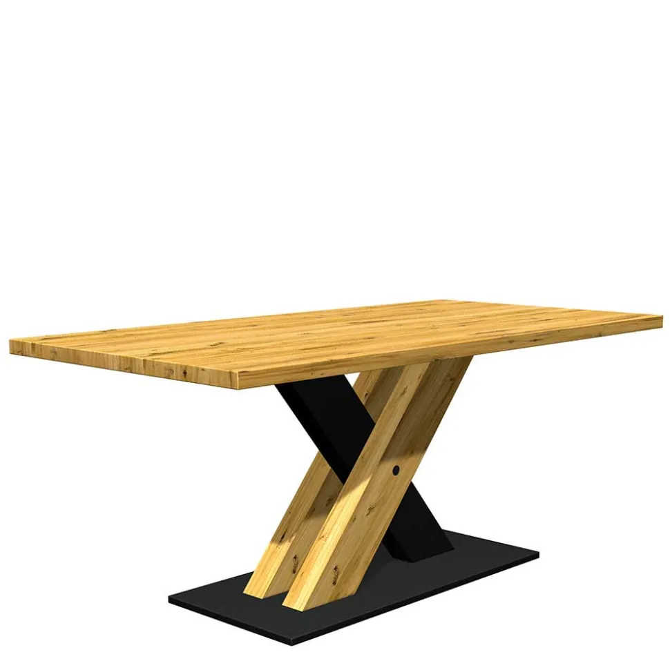 Tisch auf Säulengestell im X-Design - Chancy