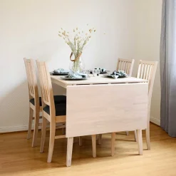 Tisch mit Verlängerung & 4 Stühlen - Pessoa (fünfteilig)