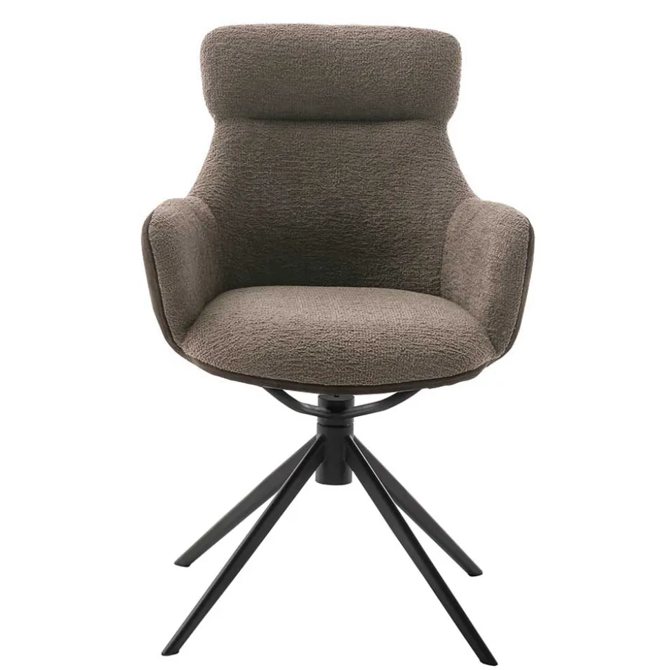 Tischsessel in Schlamm & Schwarz - Colles (2er Set)