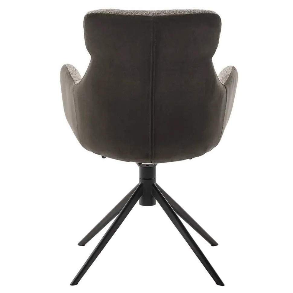 Tischsessel in Schlamm & Schwarz - Colles (2er Set)