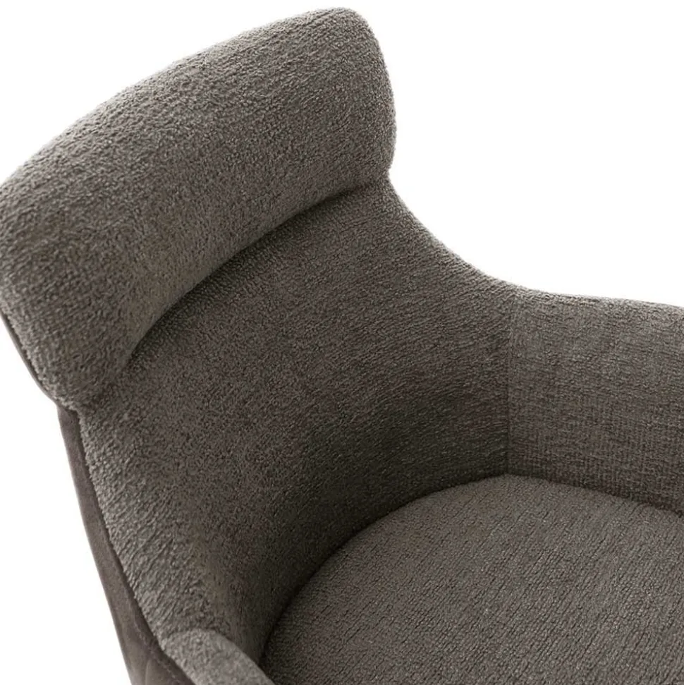 Tischsessel in Schlamm & Schwarz - Colles (2er Set)