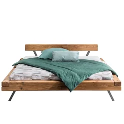 Topp Industry Doppelbett mit Wildeiche Balken - Haveling