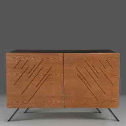 Türen Kommode mit Esche Furnier Front - Lirou