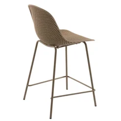 Tresenstuhl mit Schalensitz in Beige - Vabienna (4er Set)