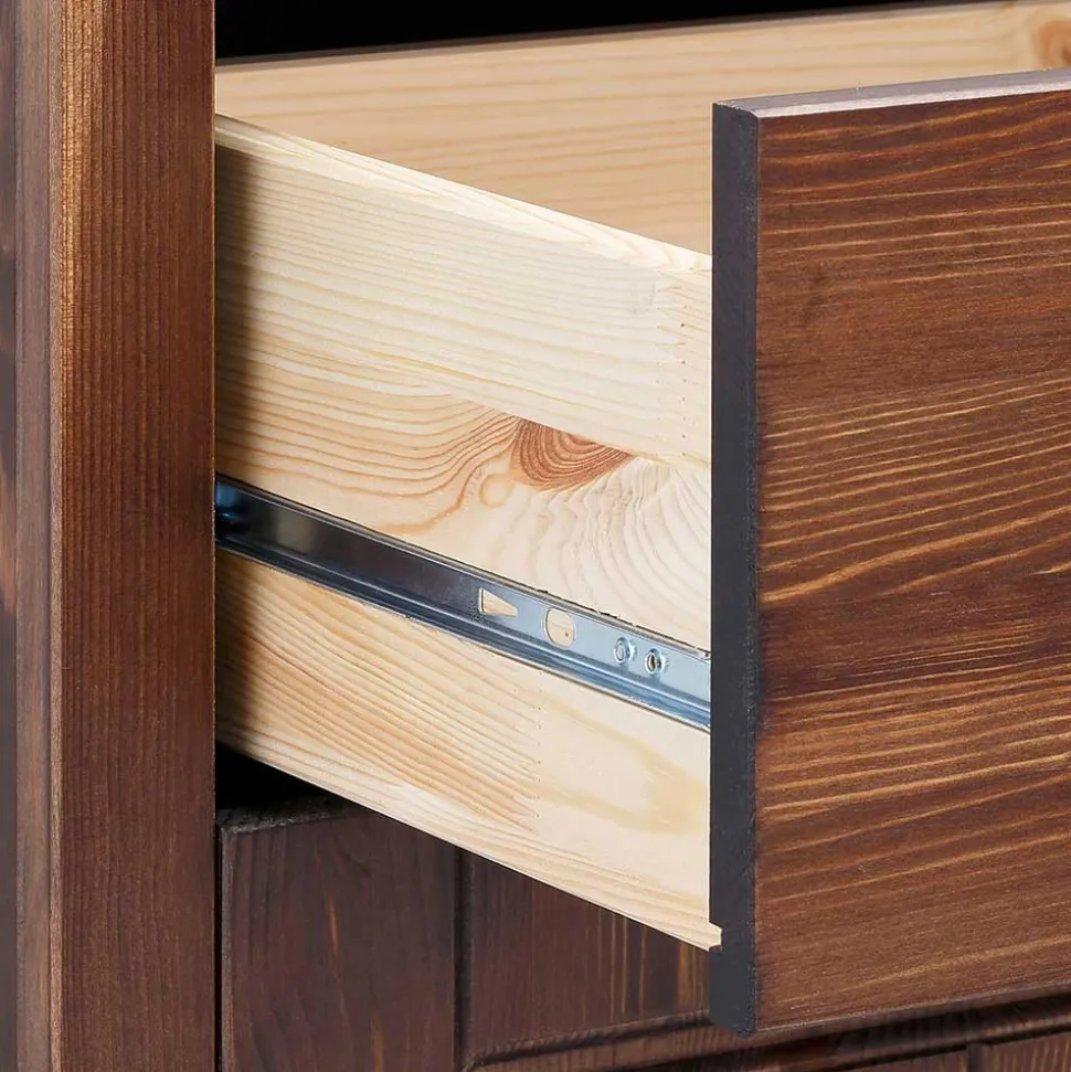 3-türige Holzkommode mit 3 Schubladen - Luvin